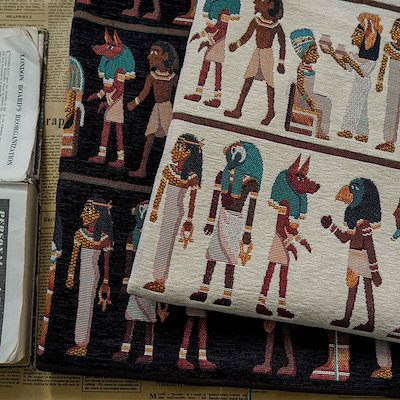 Qoo10] 150CMx1M 生地 古代エジプト柄