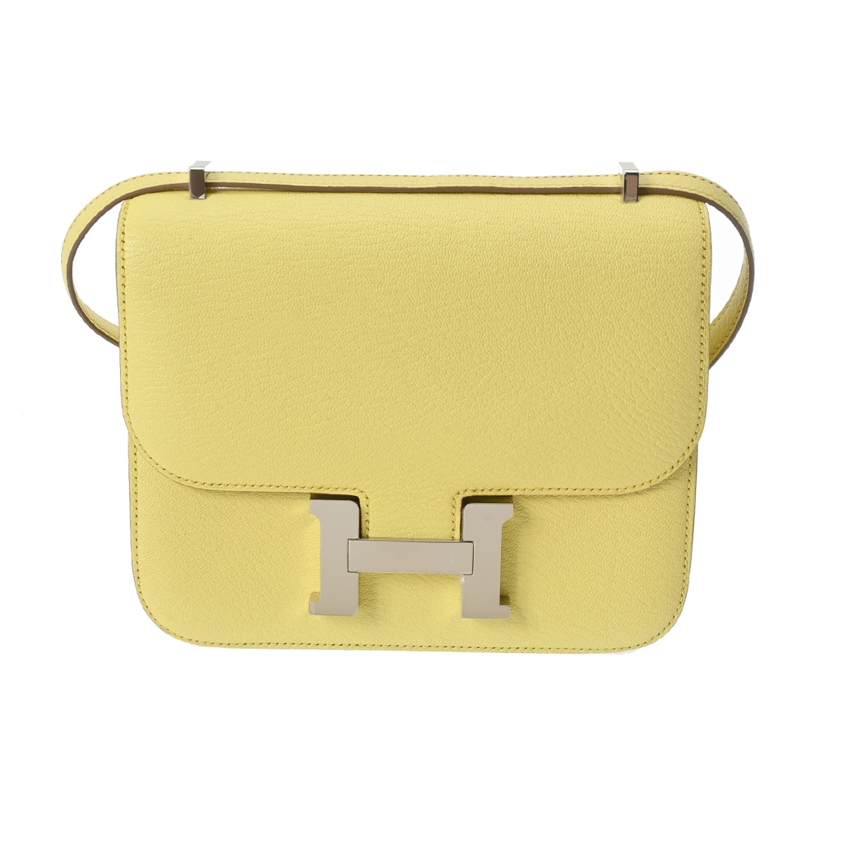 コンスタンス3 ミニ 18 ミロワール リモンチェッロ パラジウム金具 - B刻印(2023年頃) レディース シェーブル ショルダーバッグ 新同 中古 銀蔵