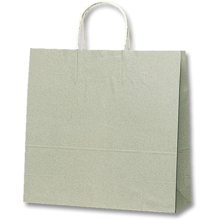 （まとめ買い）シモジマ HEIKO 手提げ紙袋 25チャームバッグ 25CB 3才 グレー無地 50枚 幅320xマチ115x高310mm 003254300 [x3セット]