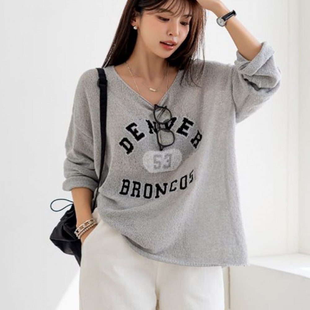 [ナーク21] ドロップショルダールーズフィットニット DM52-T-26