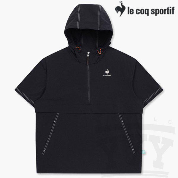 ルーズフィット シークリズム エッセンシャル 半袖 フード アノラック QP223CJK45 BLK_P391970782
