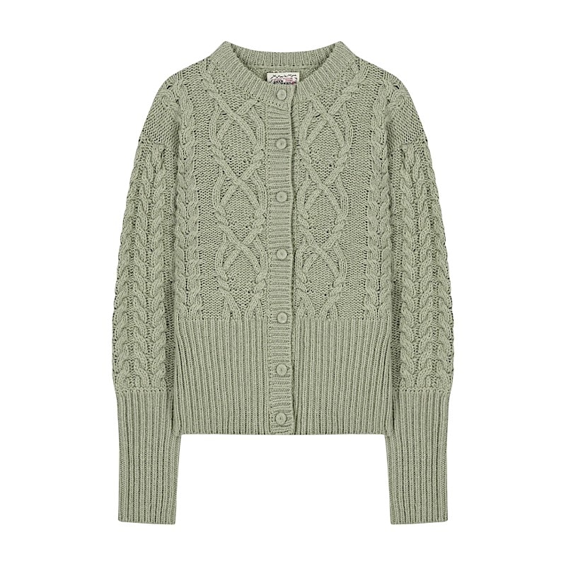 ツイストパフカーディガン Mint 可愛い ディリーファッション カーディガン 韓国ファッション 韓国ブランド フリーサイズ