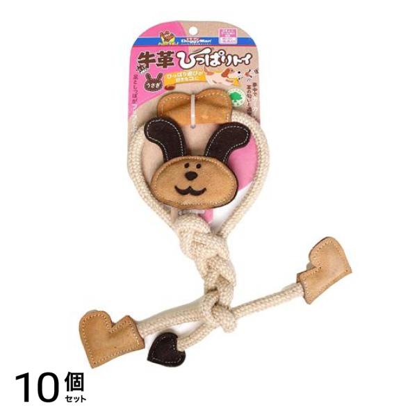 ドギーマン 犬用おもちゃ 牛革ひっぱりトイ うさぎ 1個入 10個セット
