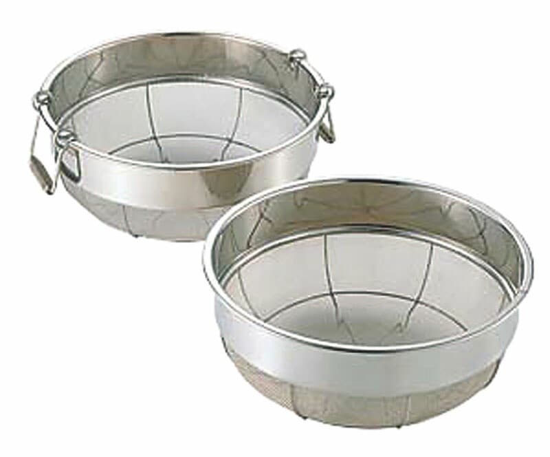 本間冬治工業 18-8巾広ザル 60cm取手付