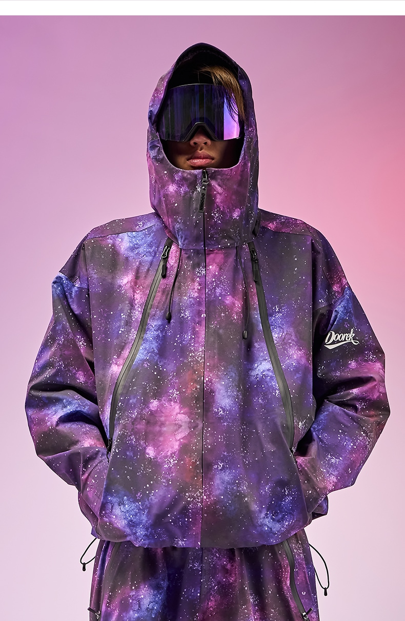 スノーボードウェア 2025 2026 上下セット 耐水圧20000mm メンズ レディース ジャケット パンツ 星空 かっこいい 撥水加工 3L 韓国風 スノボウェア スノーウェア スキーウェア
