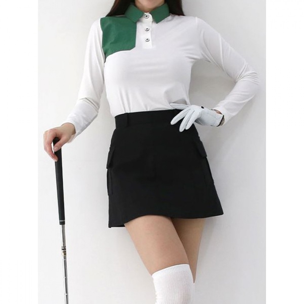 (ラックスゴルフ) ラックスゴルフ SOON2DLE レディースカラー長袖ゴルフシャツ PF3A604W