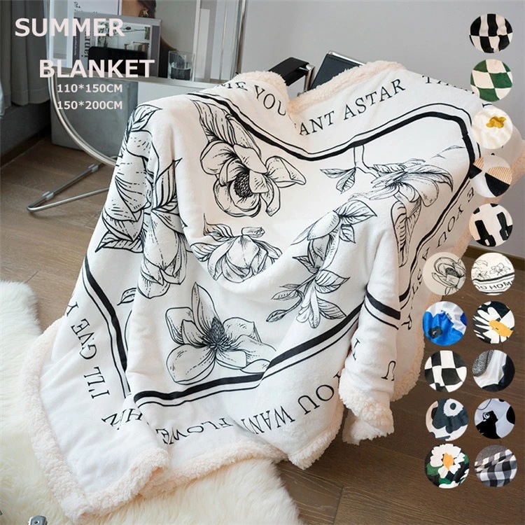 おしゃれ 掛け毛布 ギフト ひざ掛け 春秋 コットン タオルケット 150*200CM 布団カバー 北欧 マルチカバー 誕生日プレゼント おしゃれ ブランケット 大判 毛布 110*150CM 15