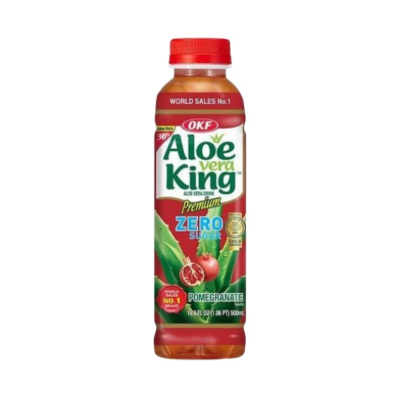 アロエベラキング ザクロ味 シュガーフリー 500ml×6本 美容アロエ飲料