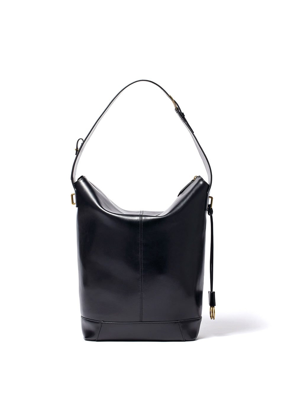 【OPEN Yy】 25FW LEATHER OVERPACK HOBO : BLACK