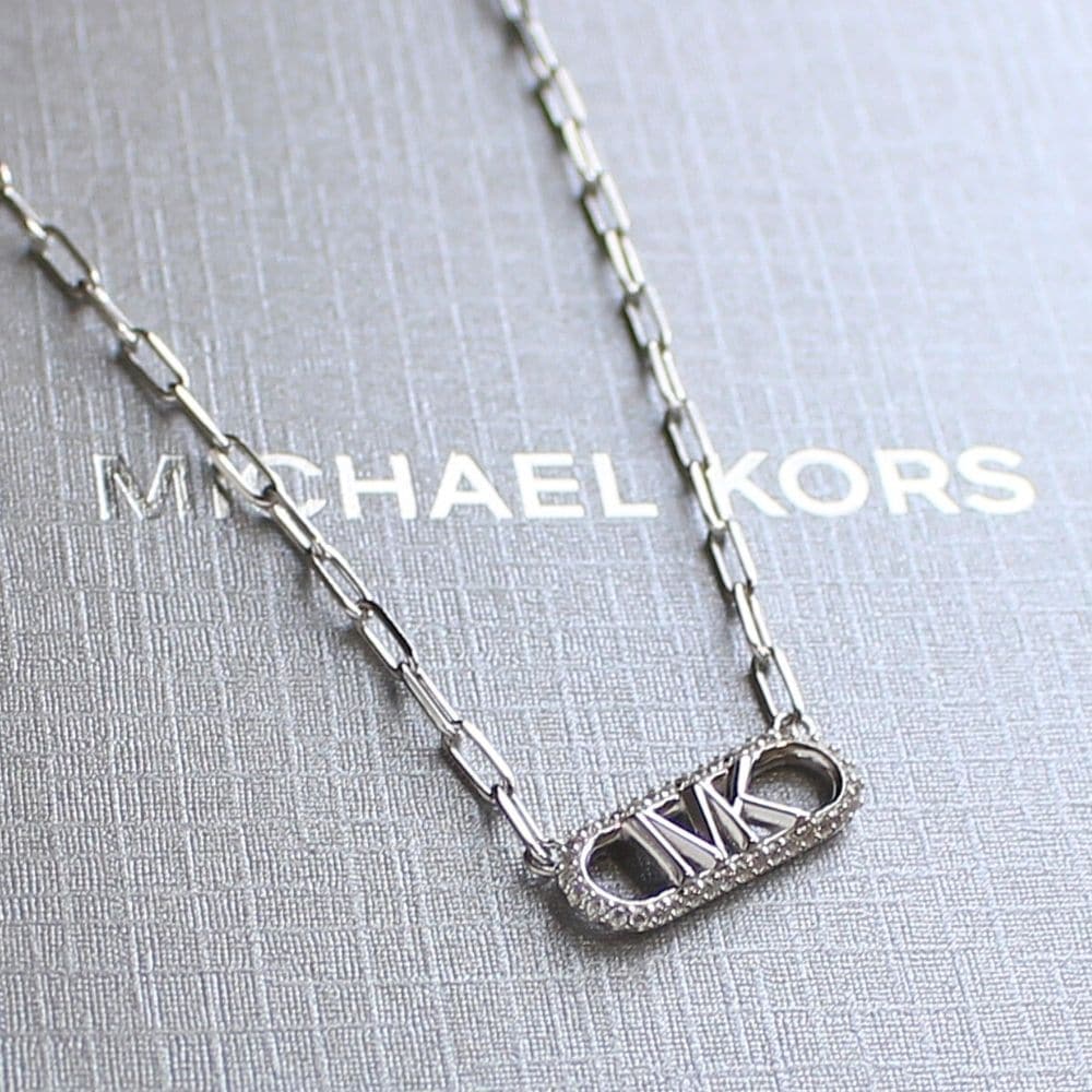 マイケルコース ネックレス レディース ブランド 20代 30代 シルバー925 大人 高級感 チェーンネックレス シンプル かわいい 女性 妻 彼女 誕生日プレゼント 結婚式 結婚記念日 プレゼント