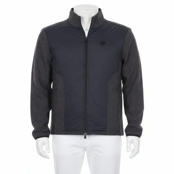 GFORE GLEN PLAID TRACK JACKET G4MF23O63-ONYX 男性用グレンチェックトラックジャケット 828705