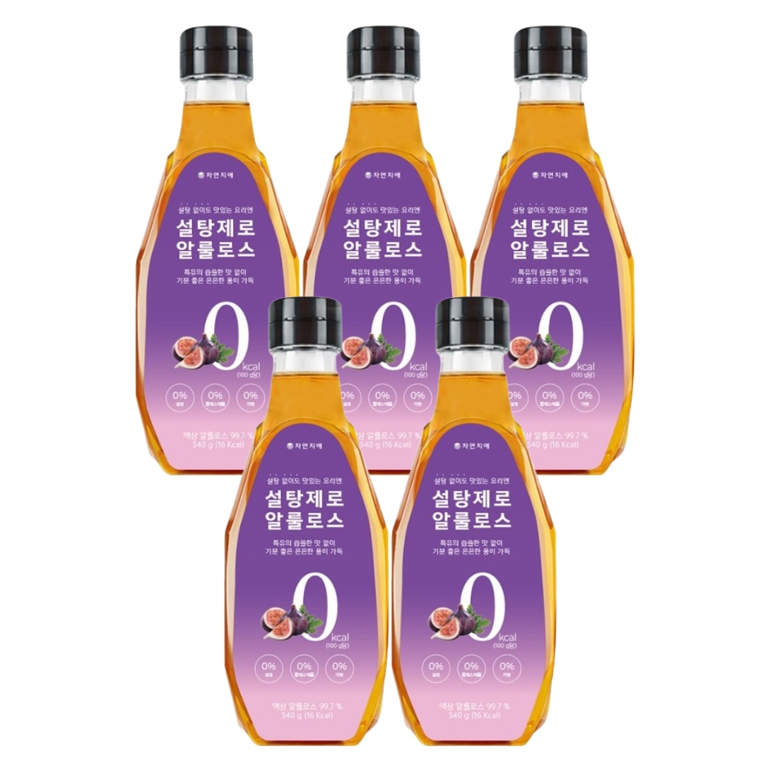 【砂糖ゼロ】ナチュラルジエ 代替甘味料 アルロース 540g×5個 低カロリー ステビア ダイエット 天然由来 血糖値管理 健康甘味料 人気