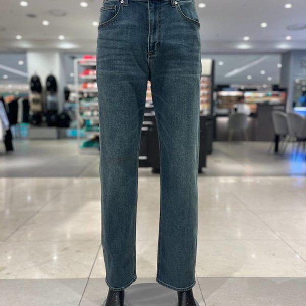 男性ストレートフィットデイリーデニムパンツ-DG