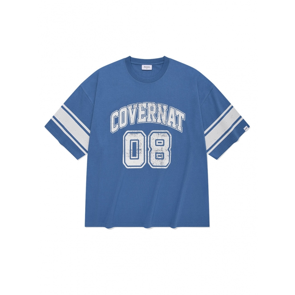 COVERNAT アーチラグビー T シャツライトブルーTシャツ・カットソー