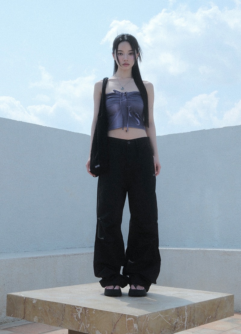 【AS"ON】 PETER PANTS / BLACK 正規品