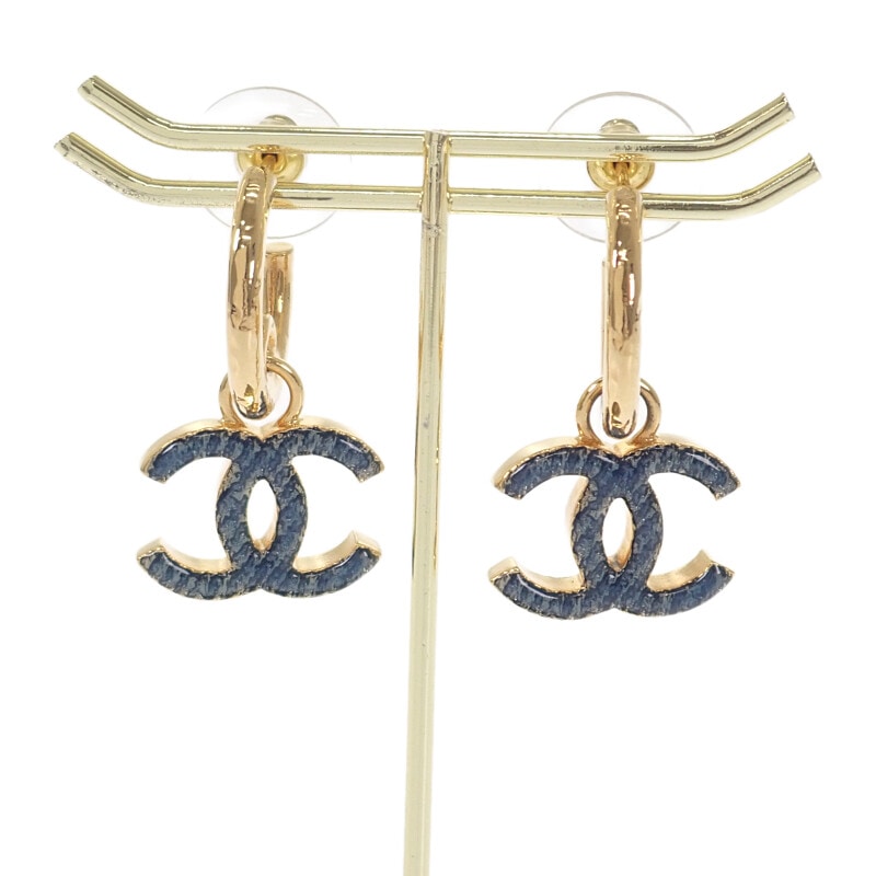 デニムフープピアス ココマーク ABC741 ピアス メタル ゴールド レディース【Aランク】 55,200円