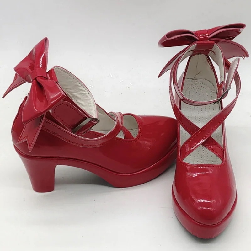 魔法少女まどかマギカ　鹿目まどか　コスプレ　靴　ブーツ