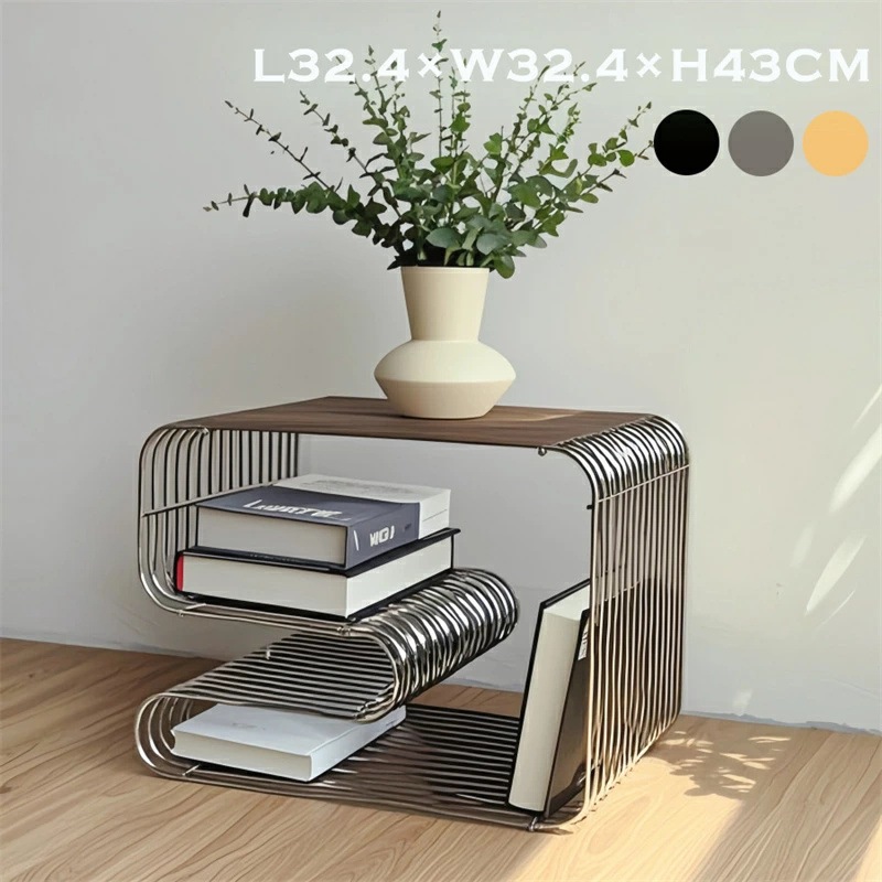 マガジンラック シルバー マガジンホルダー ニュースペーパースタンド スタンド ウェーブ ビンテージ 本 絵本 雑誌 おしゃれ 収納 インテリア 本 ラック ブックスタンド オブジェ 韓国 ブックシェ