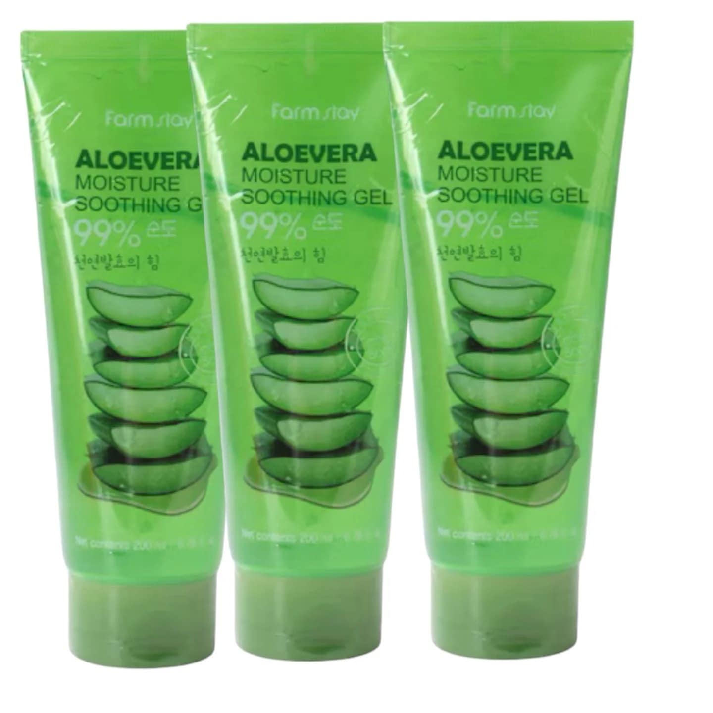 アロエベラ モイスチャー スージングジェル 200ML*3