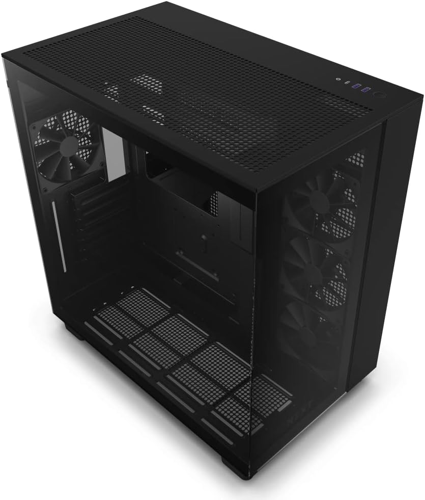 NZXT H9 Flow 2層構造ミドルタワーPCケース [Black] CM-H91FB-01 CS8576