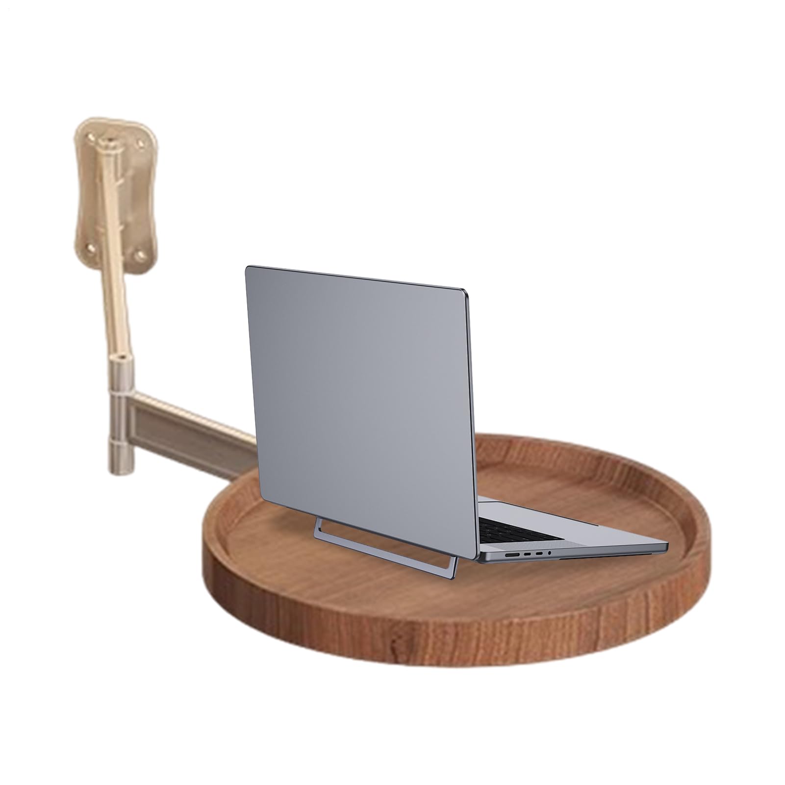 壁掛けラウンドテーブル 折りたたみ式回転ウォールデスクモダンな小スペース家具コンパクトなリビングルームワークステーションミニマリストコーヒーサーフェス ベッドサイドホームK用の調節可能な1