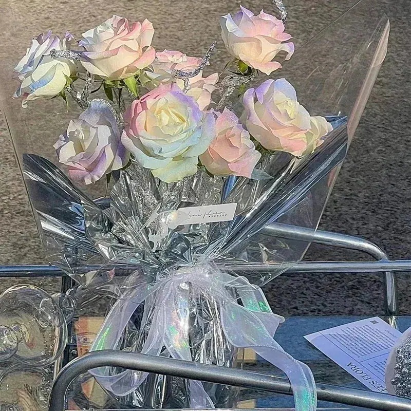 【10点セット】オーロラ ローズ ブーケ シミュレーション フラワー ソープフラワー エターナル フラワー ハンド ブーケ 彼女 女友達への誕生日プレゼント141040969