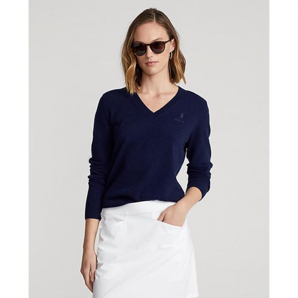 ポロ ゴルフ レディース カシミヤ Vネック セーター WMXGSWENC020012410