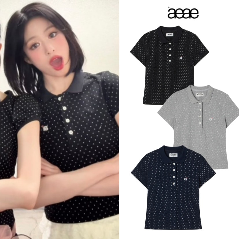 BABYMONSTER アヒョン着用 DOT PK T-SHIRTS レディースTシャツ / 新登場 / 在庫限り [3カラー]