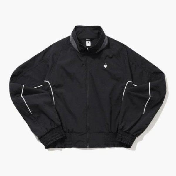 ウィンドブレーカー UQC QQ122TJK31-BLK ウィメンズ クロップ カラーブロック ジャケット / BLACK