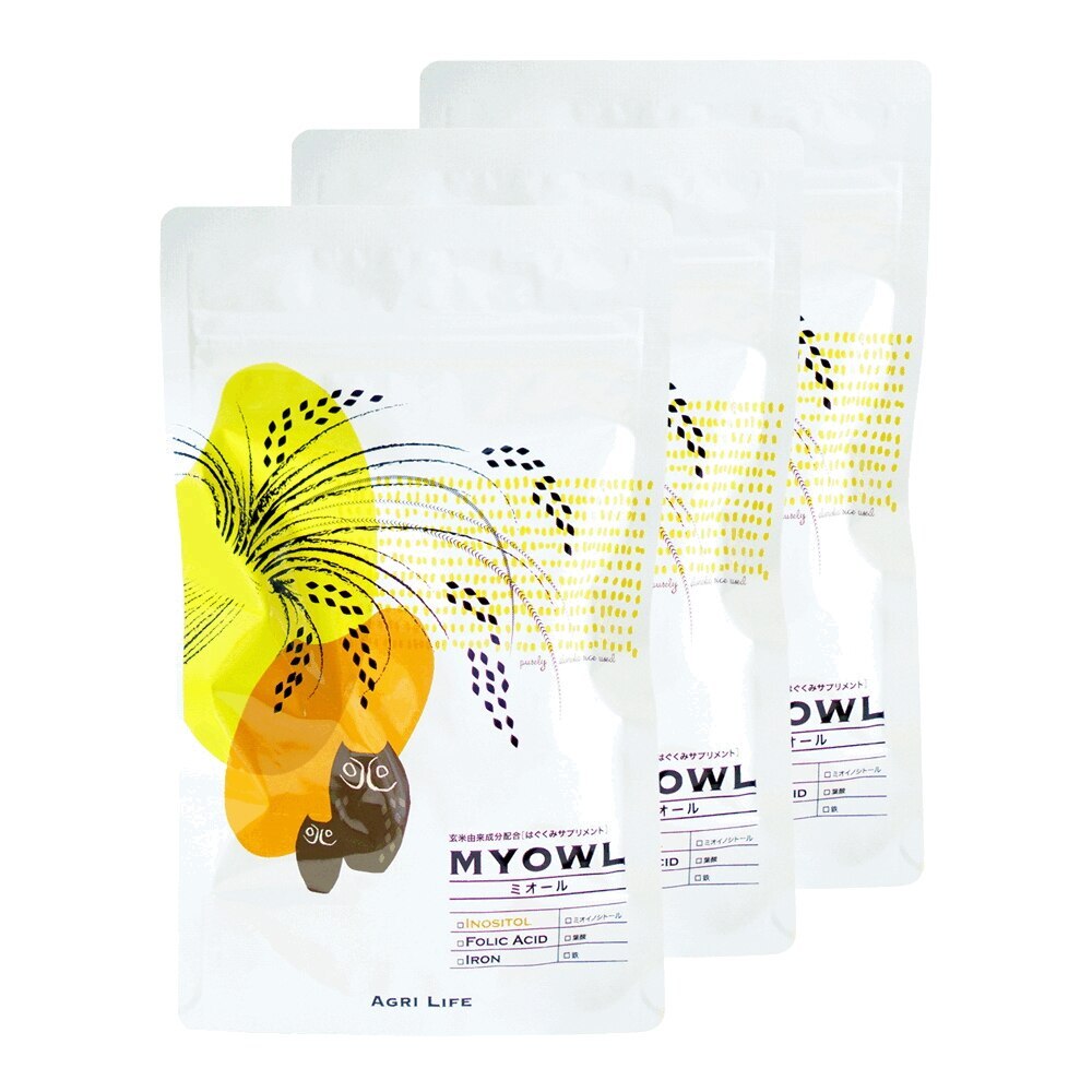 ミオール 3ヶ月分ミオイノシトール イノシトール サプリ チュアブル 葉酸 不妊 妊活 生理不順 妊