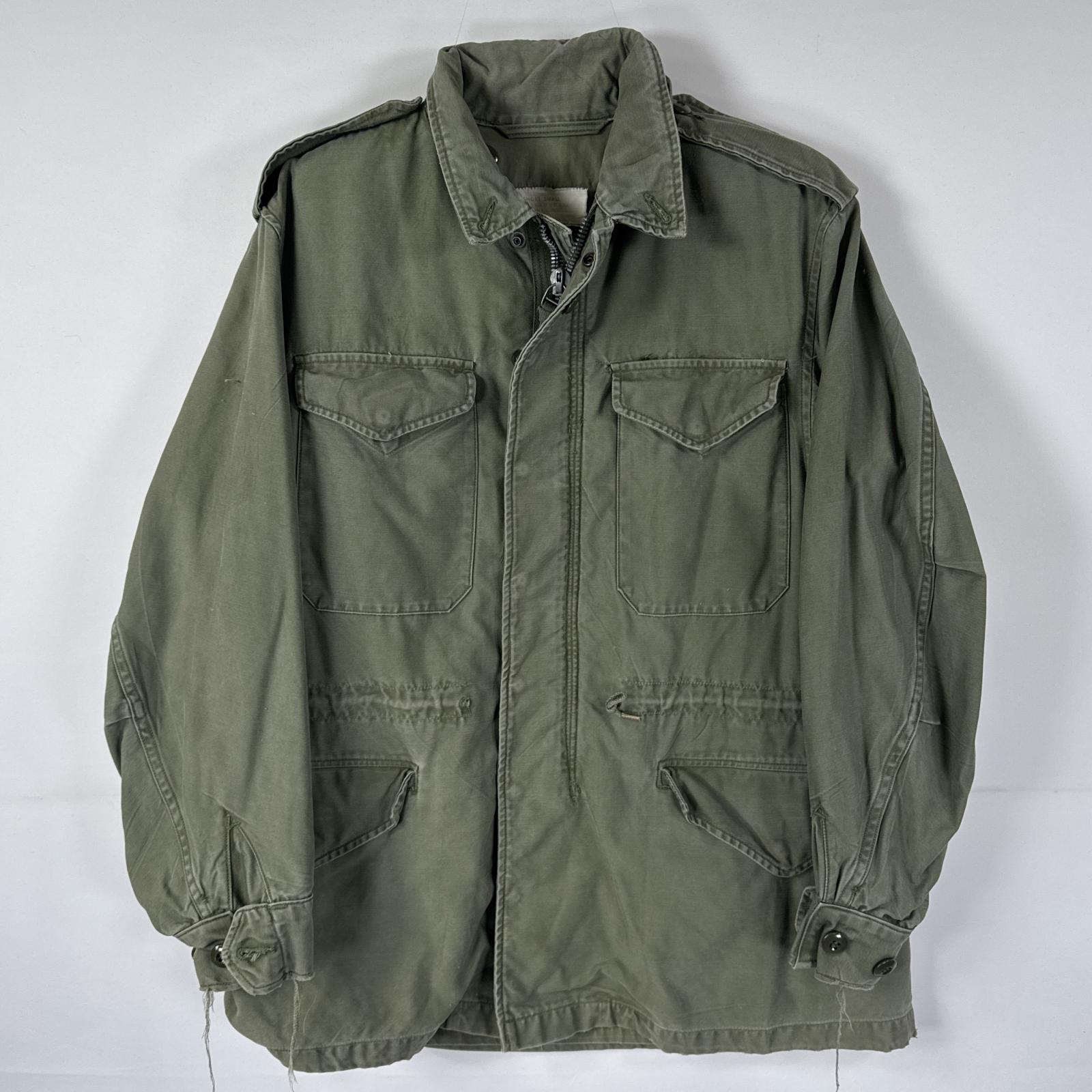 古着 60s/60年代 ヴィンテージ ミリタリージャケット M-1951 M-51 実物 フィールドジャケット 米軍 S オリーブグリーン メンズ
