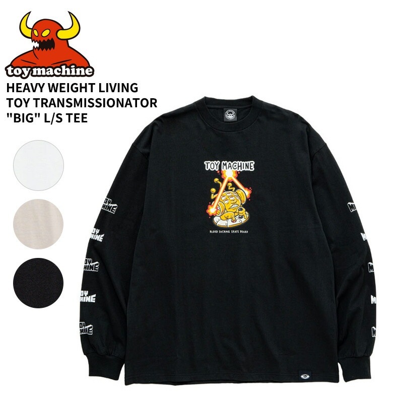 トイマシーン メンズ プリント 長袖Tシャツ ロンT TOY MACHINE トップス ロングTシャツ ストリート スケーター tmpflt11 7,392円