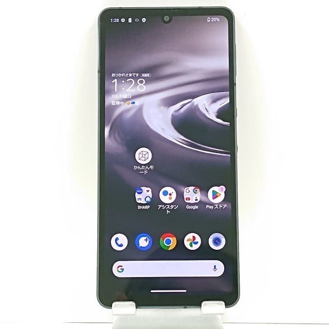 AQUOS sense6 SHG05 au ブラック 送料無料 本体 c02198 【中古】
