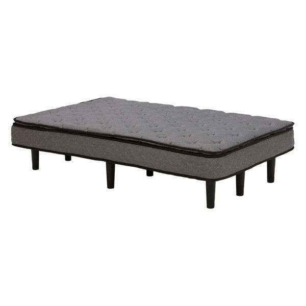 KMB-3108SD-GY ポケットコイルマットレスベッド グレー メーカー直送