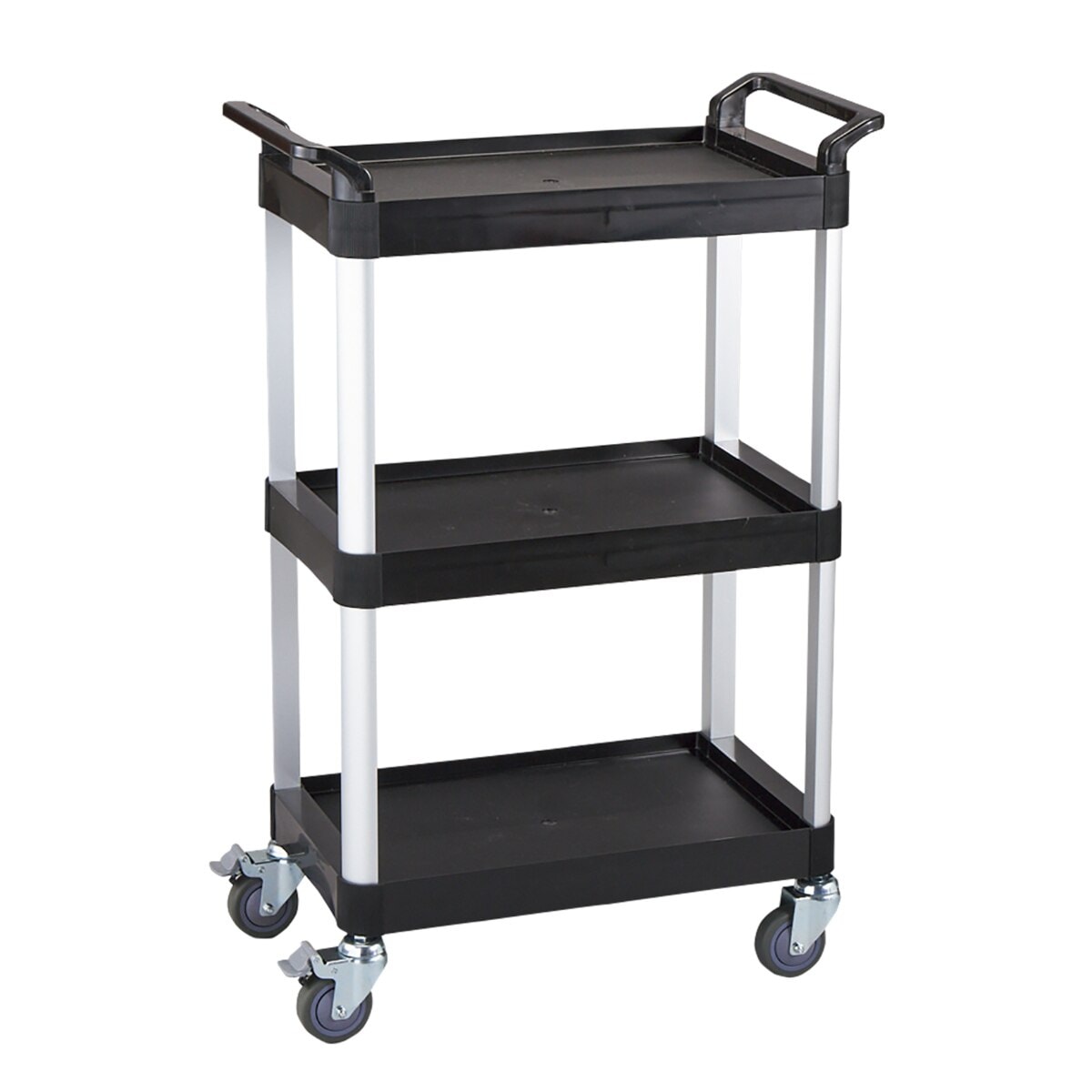 ツールカート トレイ3段 60.53289cm 工具ワゴン 工具カート カート ワゴン トレイ 3段 ツールワゴン ラック 工具ラック キャスター 三段 収納 作業 樹脂 軽い 軽量 法人限定