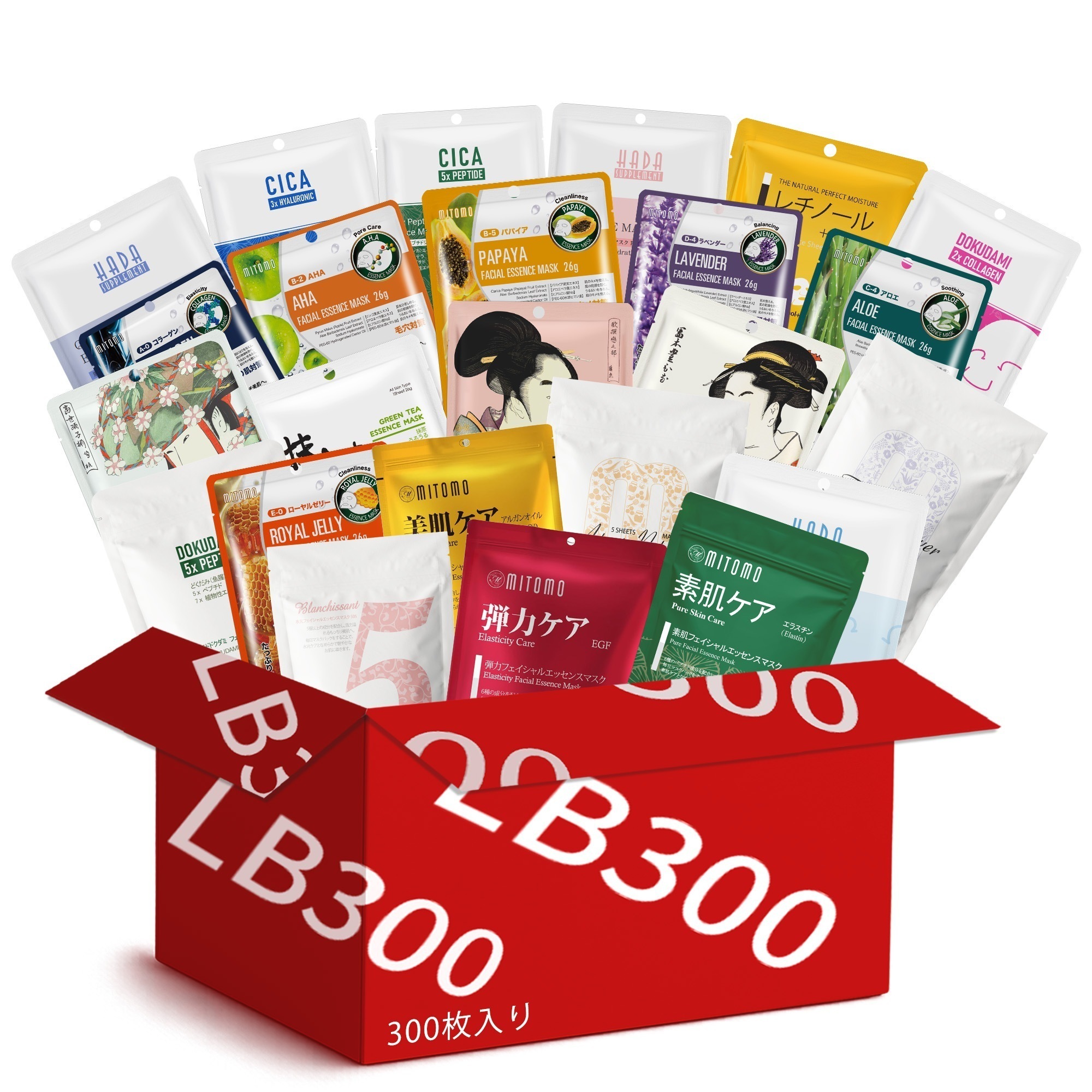 女神の 福袋 300枚福袋-低刺激・敏感肌 大容量 【LBMG000300】