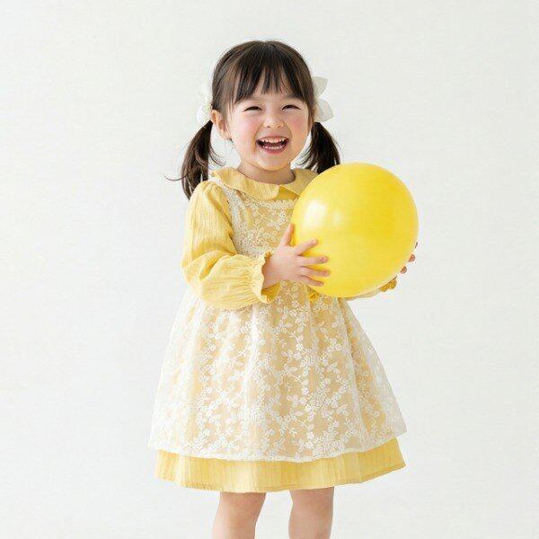 デイリーレースワンピース(ベスト)(YELLOW)_01T13405687_GN