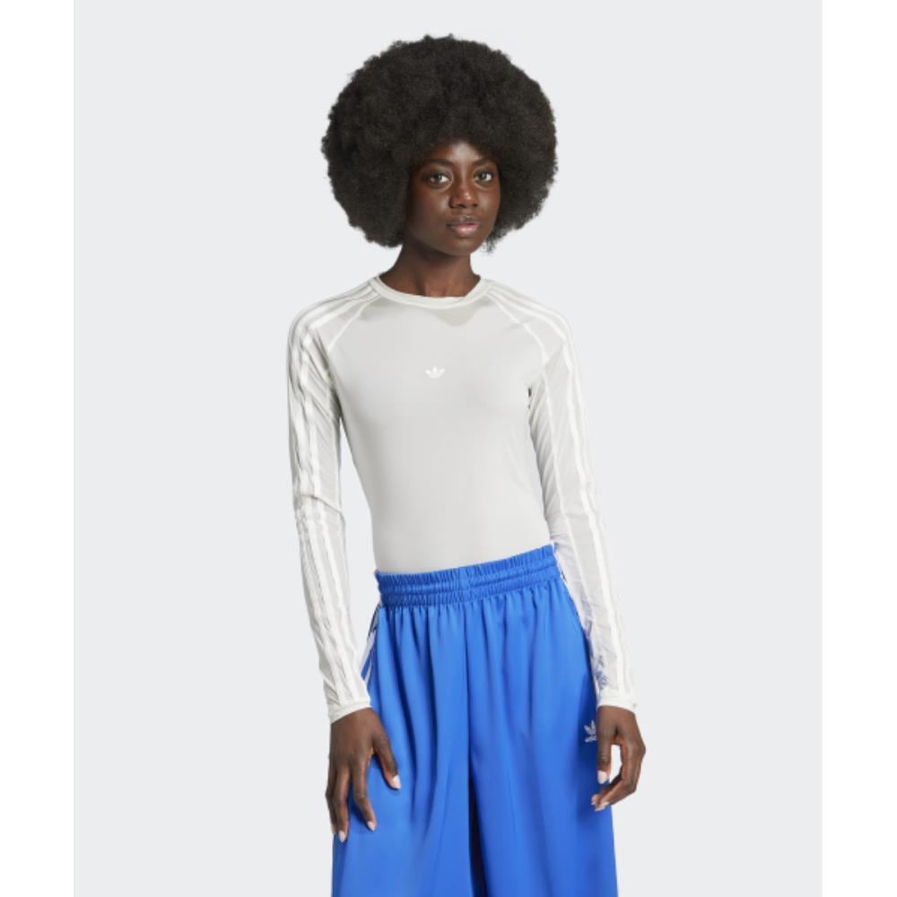 adidas Lucid 3S Long Sleeve Tee White IZ4941