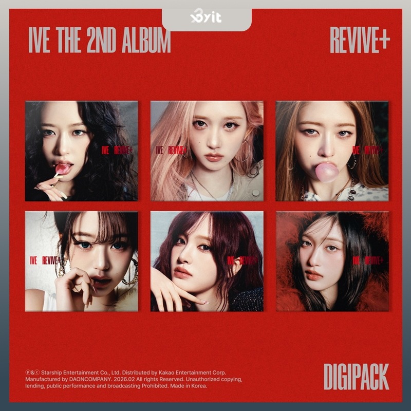【公式】[STARSHIP特典 + 6種セット] IVE アルバム REVIVE+ (DIGIPACK Ver.) チャート反映 公式グッズ 正規品