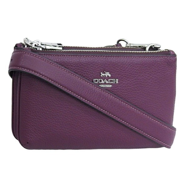 コーチ バッグ レディース ショルダーバッグ アウトレット レザー ディープベリー LTH DBL ZIP XBY CJ789SVRPS COACH