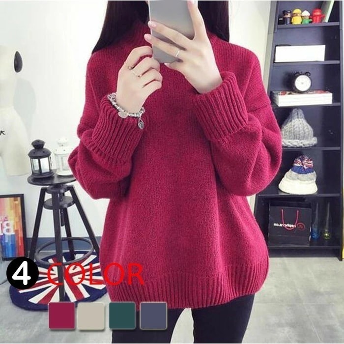 【急速出荷】ケーブル編みニットセーター セーター レディース ハイネック 長袖 リブニット タートルネック ニットセーター ショート丈ニット プルオーバー 厚手 ゆったり おしゃれ 体型カバー カジュ 6,529円