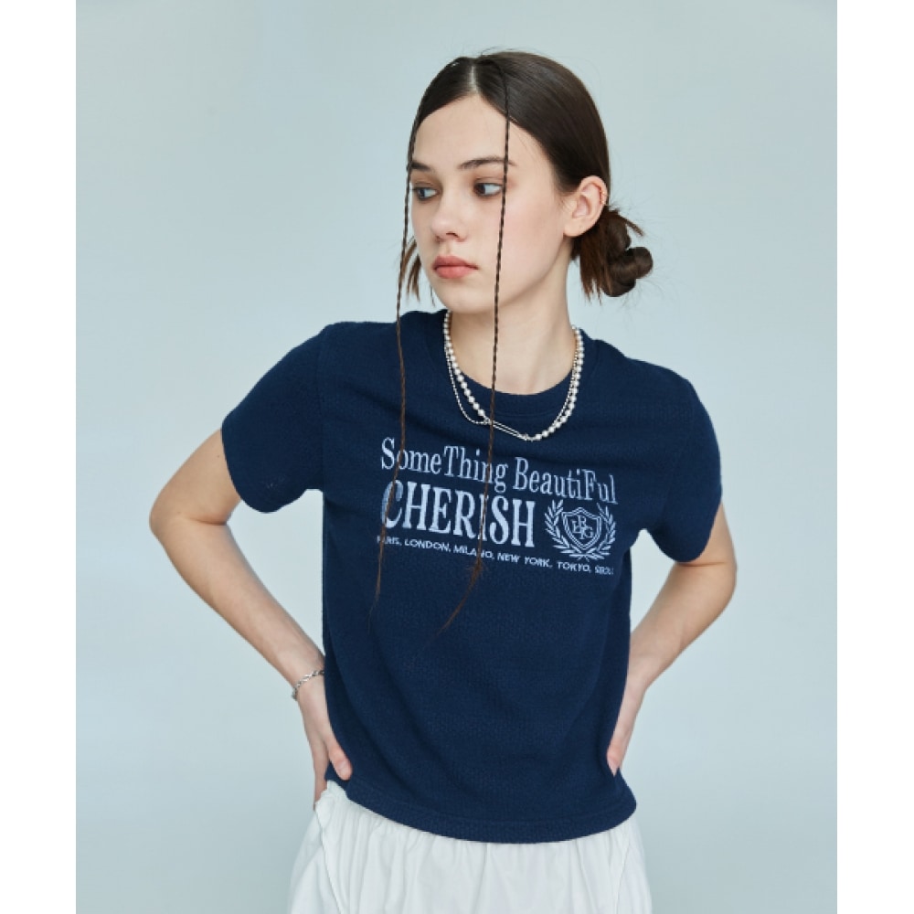 ラティジェント L10 チェリッシュテリー Tシャツ (ネイビー) 5,249円