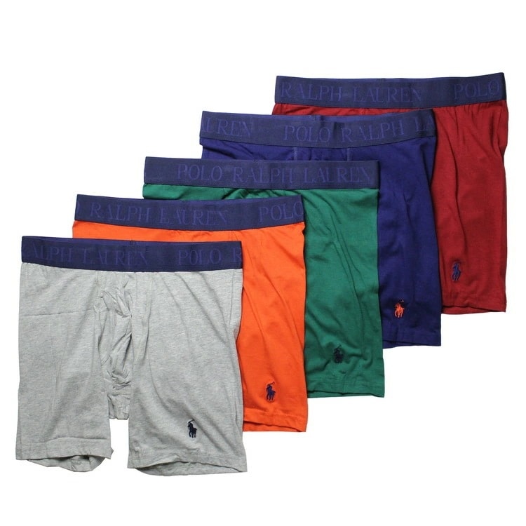 4D COOLING COTTON MODAL ボクサーブリーフ 5PK [ホリデーレッド/ホリデーネイビー/テニスグリーン/オレンジレッド/アンドーバーヘザー]【LFBBP5-F