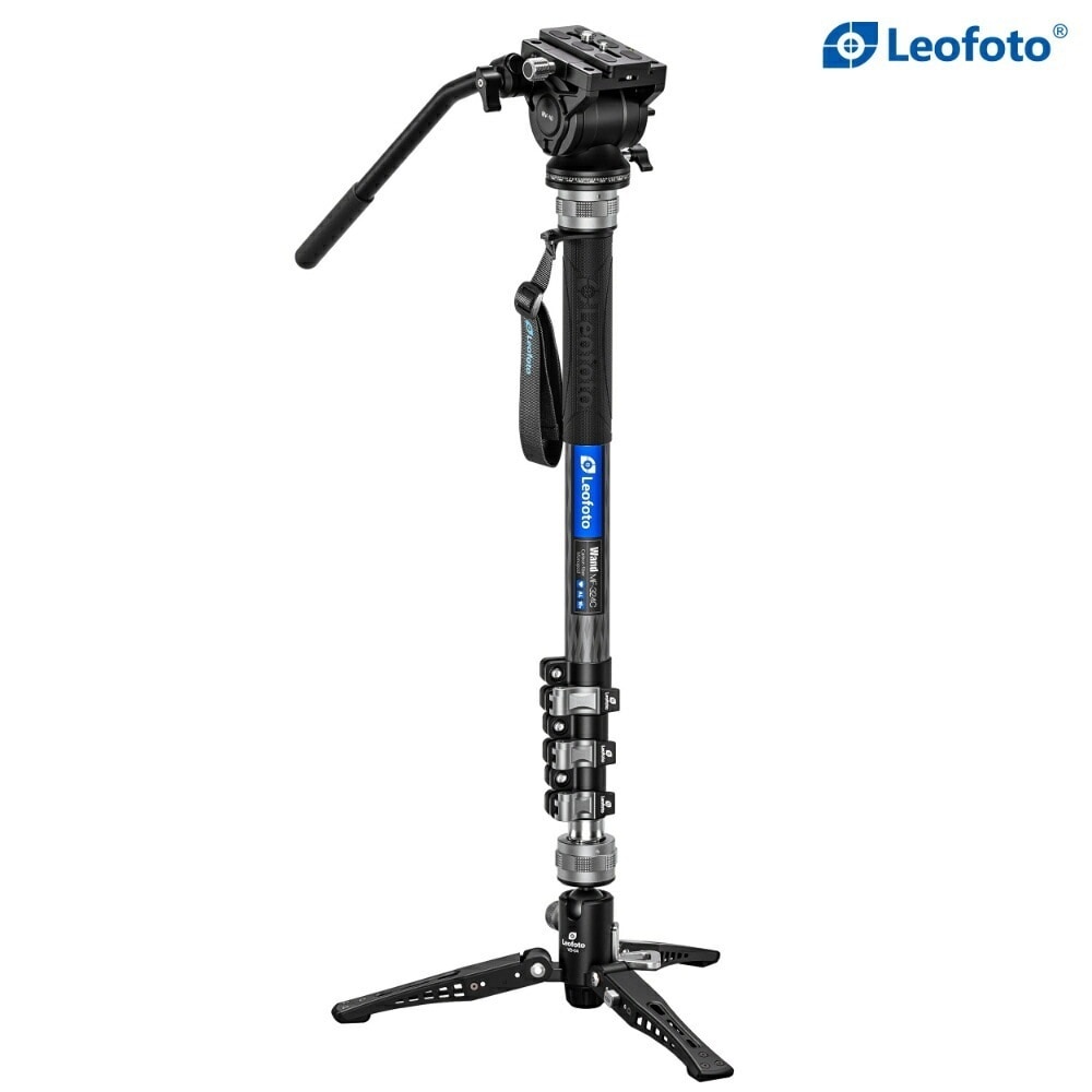 Leofoto(レオフォト)MF-324C+BV-10+VD-04 フットペダル式カーボン一脚雲台キット