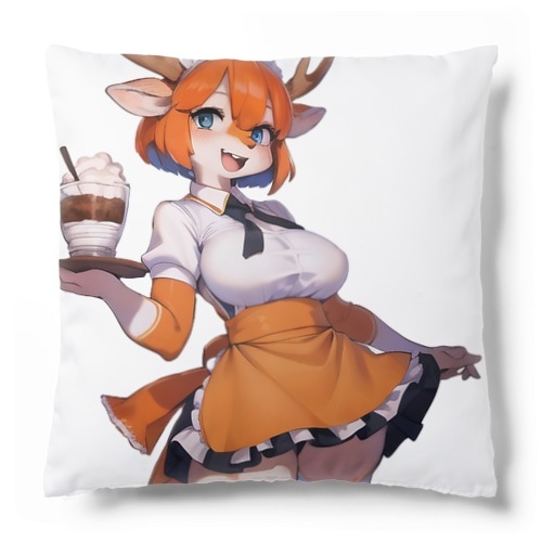 【文字入れ可能受注生産】エルクの女の子　デイジー クッション