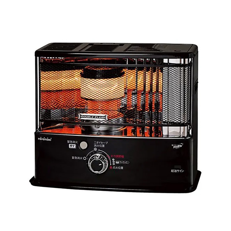 トヨトミ 反射型石油ストーブ ブラック RC-W36N