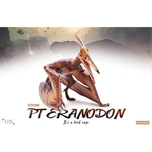 DINO DREAM 1/15 サイズ 翼竜 恐竜 リアル フィギュア PVC プラモデル おもちゃ 模型 プレゼント プレミアム 23cm オリジナル スタチュー 塗装済 置物 台座付き
