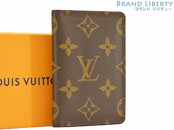 新品同様ルイヴィトンモノグラムオーガナイザードゥポッシュカードケースパスケース名刺入れダークブラウンM60502