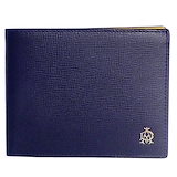 Qoo10] ダンヒル ロゴ 二つ折り財布 カーフ 黒 メンズ