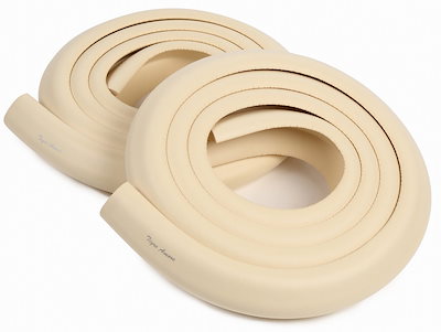 他サイト： Tigre Amore(ティグレ アモーレ) コーナークッション 4メートル セット 柱 や テーブル など 家具 の角を コーナーガード で 保護 して 赤ちゃん や ご年配 の方の ケガ防止 両面の商品画像